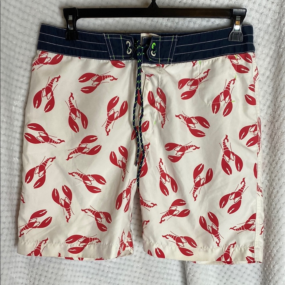 Sperry Top-sider Lobster Print Swim Board Shorts